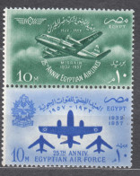 Egypt 1957 Mi#520-521 Mint Hinged Pair - Neufs