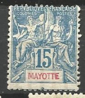 MAYOTTE N° 6 NEUF* CHARNIERE  / MH - Ongebruikt