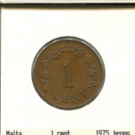 1 CENT 1975 MALTE MALTA Pièce #AS645.F - Malta