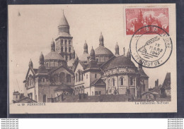 Carte Maximum Journee Du Timbre 1947 Perigueux Cathedrale 2 - Other & Unclassified