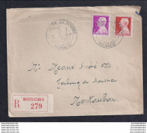 Enveloppe Locale Journee Du Timbre 1946 Monaco - Briefe U. Dokumente