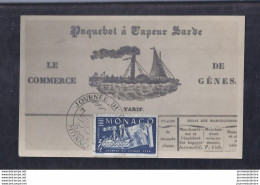 Carte Maximum Journee Du Timbre 1946 Monaco - Brieven En Documenten