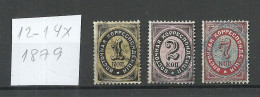 RUSSLAND RUSSIA 1879 Levant Levante Michel 12 - 14 X O - Levant