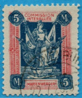 DMarienwerder 1920 3 5 M Bleu/red 1 Value Cancelled 2304.2916 - Autres & Non Classés