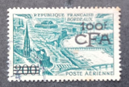 FRANCE COLONIE REUNION 1954 AIRMAIL PROTOTYPES OVERPRINT CFA CAT YVERT N. 53 - Used Stamps