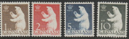 Greenland 1963 Polar Bears 1o,2o,5o,10o MNH - Ungebraucht