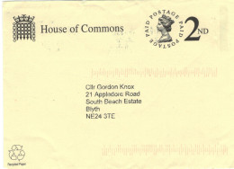 Ganzsache Vorderseite House Of Commons Postage Paid Queen > Gordon Knox Blyth Britisches Unterhaus - Other & Unclassified