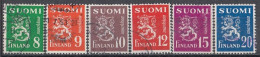 FINLAND 378-383,used,falc Hinged - Usati