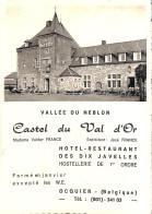 Ocquier - Castel Du Val D'Or - Double Carte Menu Photos 1963 - Clavier