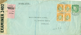 Ireland  1941 Express Censor Examiner 2402 Cover Dublin  London United Kingdom - Cartas & Documentos