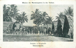 MISSION DER MARISTENPATRES IN DER SÜDSEE - Dorfplatz In Bougainville, Salomoninseln. - Salomon