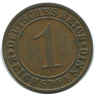 1 REICHSPFENNIG 1931 E DEUTSCHLAND Münze GERMANY #AE222.D - 1 Rentenpfennig & 1 Reichspfennig