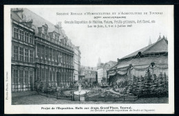 CPA - Carte Postale - Belgique - Tournai - Projet De L'exposition - Hall Aux Draps, Grand Place - 1907 (CP22727OK) - Doornik