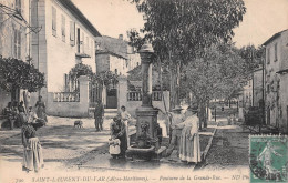 SAINT-LAURENT-du-VAR (Alpes-Maritimes) - Fontaine De La Grande Rue - Voyagé (2 Scans) Cessieux, Port St-Louis-du-Rhône - Saint-Laurent-du-Var