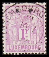 1882-1889. LUXEMBURG Algorie. 1 F.  (Michel 55) - JF532623 - 1882 Allégorie