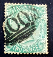 TASMANIA 1878 , QUEEN VICTORIA , GIBBONS -180 . WMK 16 - Oblitérés