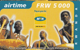 TARJETA DE RUANDA DE AIRTIME DE 5000 FRW CADUCIDAD 03-11-2004 (RWANDA) - Rwanda