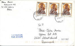 Poland Cover Sent To Denmark 27-9-2001 - Briefe U. Dokumente