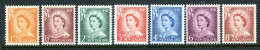 New Zealand 1955-59 QEII Large Figure Definitives Set MNH/LHM (SG 745-751) - Neufs