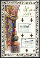 JAPAN 2023 THE CASTLES OF CHAMBORD & CHENONEAU SOUVENIR SHEET OF 2 STAMPS MINT MNH (**) - Nuovi