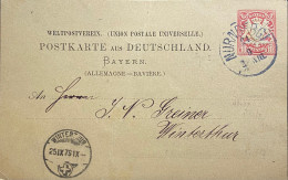 Postkaart Van Nurnberg Naar Winterthur 1879 (U.P.U) - Other & Unclassified