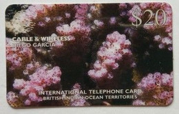 Diego Garcia $20 Cable And Wireless Prepaid Pocillopora Damicornis SN# DG-32 - Diego-Garcia