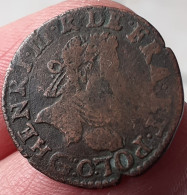 Monnaie Double Tournois Henri III 1580 G RARE - 1574-1589 Henry III