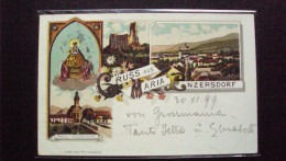 AUSTRIA Österreich POST CARD GRUSS AUS FROM MARIA ENZERSDORFBASSE AUSTRIA BRUNN AM GEBIRGE 1899 - Maria Enzersdorf