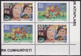 Europa Cept - 2010 - Turkish Cyprus, Zypren - Block Of 4 Set With Corner ** MNH - 2010