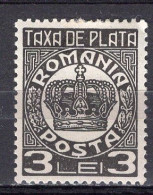 S2983 - ROMANIA ROUMANIE TAXE Yv N°93 * - Strafport