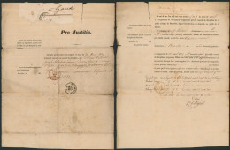 Précurseur - Manuscrit "Pro Justitia" (1839) M. Le Capitaine-rapporteur, Conseil De Discipline 2e Compagnie, 3e Bataillo - 1830-1849 (Belgio Indipendente)