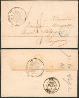 L. Ministère Des Affaires étrangères + Cachet Noir Expédié De Bruxelles (1848) > Consul De Belgique à Bayonne, "port 15" - 1830-1849 (Belgio Indipendente)