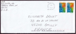 Etats-Unis, Enveloppe Du 2 Septembre 2003 De Cincinnati Pour Amilly - Cartas & Documentos