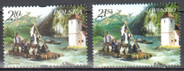 Poland, Slovakia 2004 - Dunajec River Raftsmen - Mi. 4149(PL) + 492 (SK) - MNH(**) - Nuovi