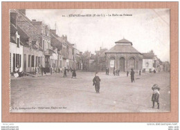 CPA 62 PAS DE CALAIS ETAPLES SUR MER No.22 LA HALLE AU POISSON FISH HALL FISH MARKET RARE - Etaples