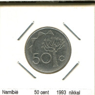 50 CENTS 1993 NAMIBIA Moneda #AS396.E - Namibie