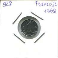 1 CENTIME 1969 FRANCIA FRANCE Moneda #AM945.E - 1 Centime