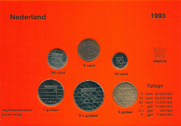 NETHERLANDS 1993 MINT SET 6 Coin #SET1030.7.U - Jahressets & Polierte Platten