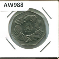50 PENCE 1973 UK GROßBRITANNIEN GREAT BRITAIN Münze #AW988.D - 50 Pence