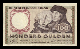 Holanda Netherlands 100 Gulden 1953 Pick 88 Mbc/+  Vf/+ - [1] …-1815 : Antes Del Reino