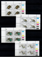 1985 SWA South West Africa Cylinder Blocks Set MNH Thematics Useful Insects (SB4-039) - Ungebraucht