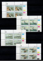 1985 SWA South West Africa Cylinder Blocks Set MNH Thematics Ship Wrecks (SB4-042) - Ungebraucht