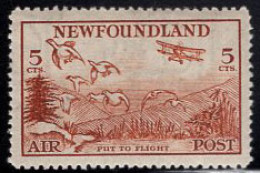 Newfoundland (1933) 5c Airmail. Scott C13. MH - Einde V/d Catalogus (Back Of Book)