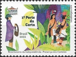 BRAZIL - BICENTENNIAL OF BRAZIL'S INDEPENDENCE: PRESENCE OF THE POST OFFICE 2022 - MNH - Unused Stamps