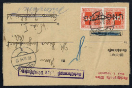 1946, Österreich, P 177, 178, Brief - Meccanofilia