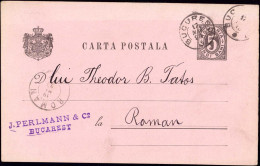 601283 | Karte Aus Bucarest, Rumänien, Judaica  J. Perlmann  | -, -, - - Storia Postale