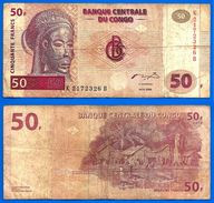 Congo 50 Francs 2000 Prefix K Masque Village Pecheur Paypal Skrill Bitcoin OK - Repubblica Del Congo (Congo-Brazzaville)