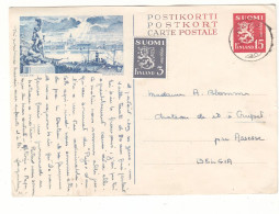 Finlande - Carte Postale De 1952 - Entier Postal - Oblit Kupio - Valeur 22 Euros - Covers & Documents