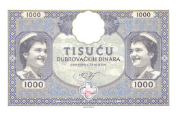 Croatia 1000 Dinara Dubrovnik 2019 A.01 Unc Specimen - Fiktive & Specimen