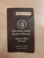 India BOB / BANK Of BARODA's "SAVINGS BANK - VINTAGE PASSBOOK" (COMPLETE), Per Scan - Bank & Versicherung